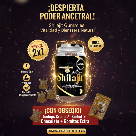 Shilajit Gomas Con Obsequios: Llévate el doble de energía por el mismo precio